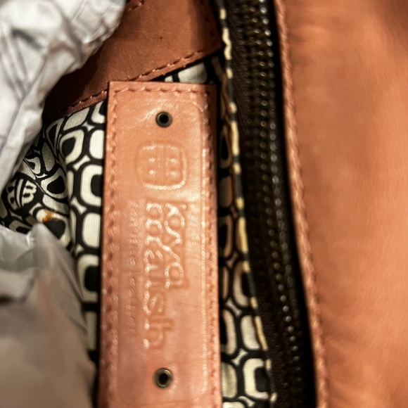 Karl Mannise, made in Italy. Pink and Brown Suede Purse - Picture 10 of 13